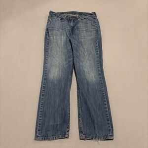 Levi’s 514 Men’s Jeans 32x30 Blue Denim Straight Fit Grunge Faded Casual Spring